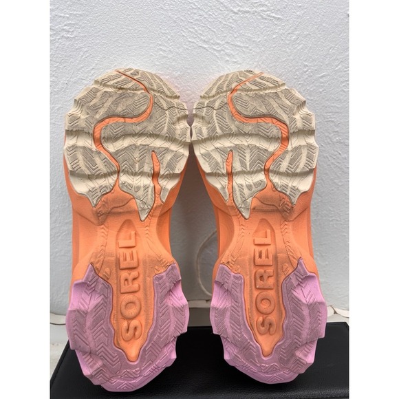 Sorel Kinetic RNEGD Caribou Sneakers Women's 9.5 Beige Orange‎ Pink Chunky Sole - Picture 9 of 9